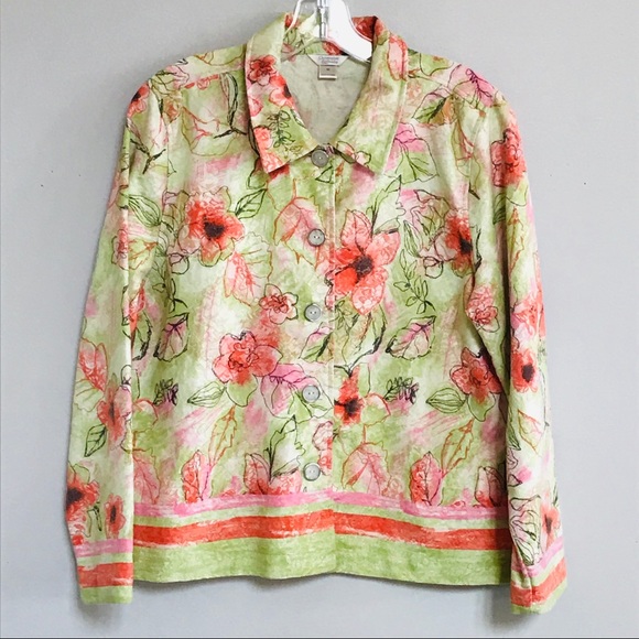 Christopher & Banks Floral blazer - Picture 1 of 10